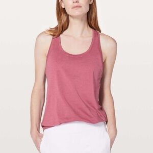 Lululemon Moss Rose Pleated Love Tank
